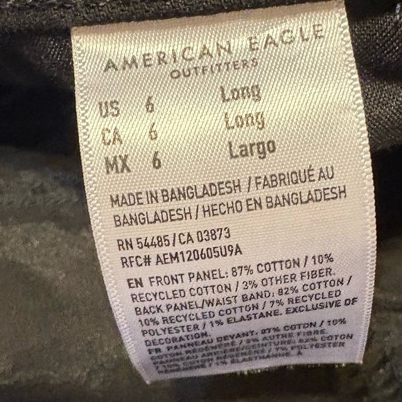 American eagle low rise flare baggy black‎ jeans 6 long - Picture 4 of 5